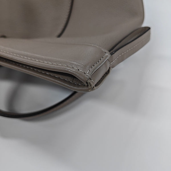 Calfskin Top Handle Bag Gray