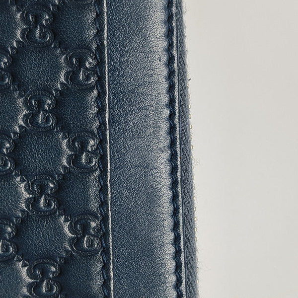 Monogram Calfskin Wallet Blue