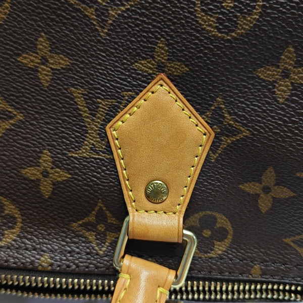 SPEEDY 30 Monogram Coated Canvas Brown
