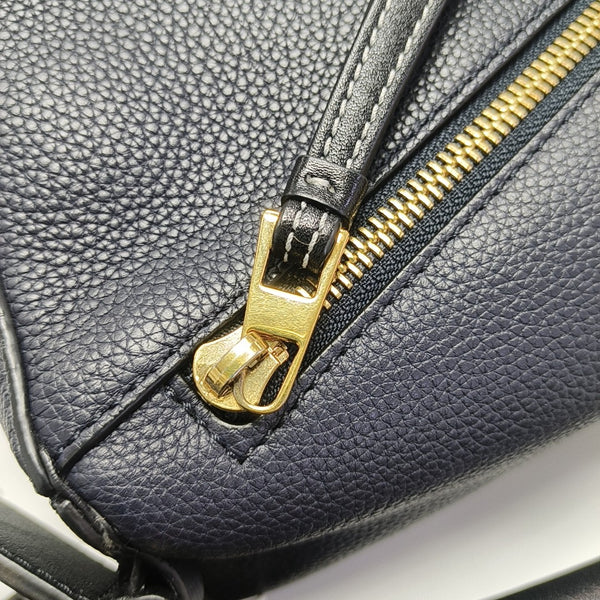 Puzzle Small Calfskin Blue