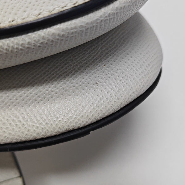 Saddle Mini Calfskin White