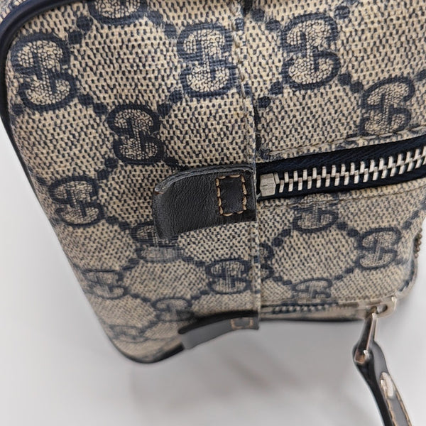 Monogram Coated Canvas Clutch Black