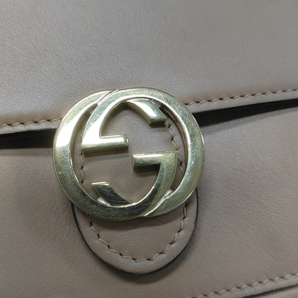 Interlocking G Small Calfskin Brown