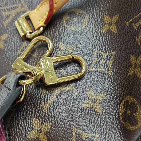 PALLAS MM Monogram Coated Canvas Brown