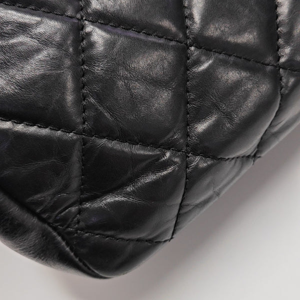 Quilted Calfskin Tote Bag Black