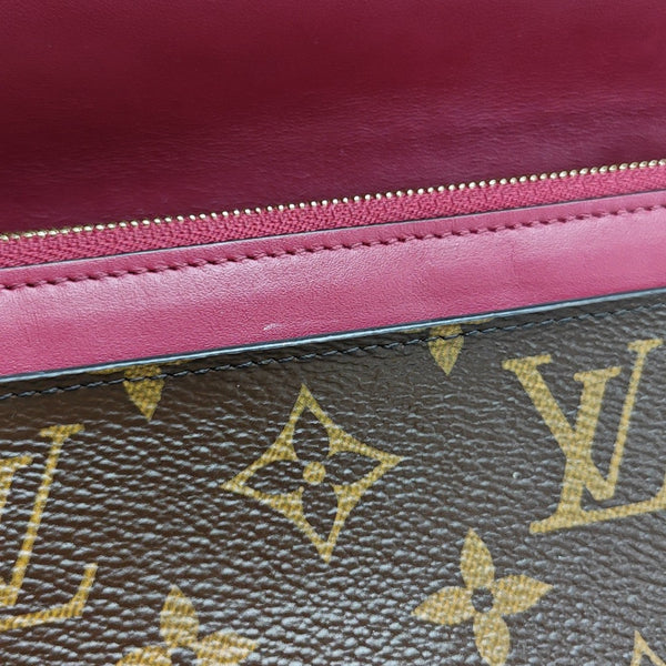 FLORE Monogram Coated Canvas Brown