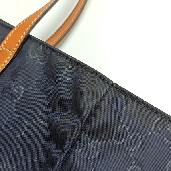 Monogram Nylon Tote Bag Black
