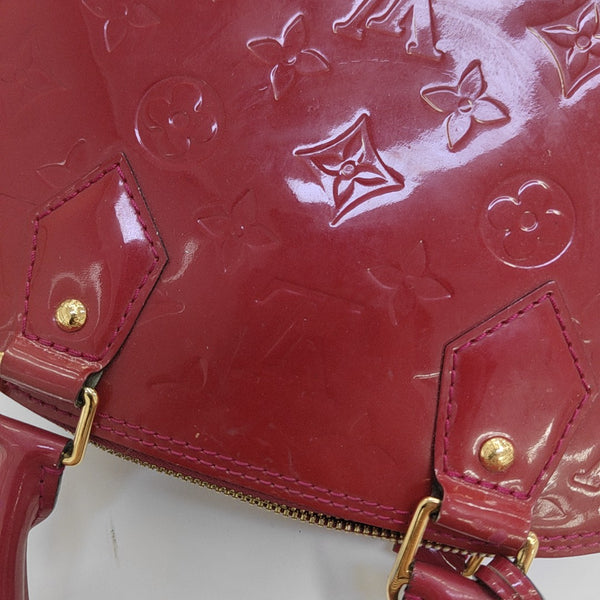 ALMA BB Monogram Patent Leather Red