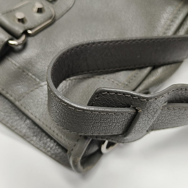 Classic Metallic Edge City Medium Lambskin Gray
