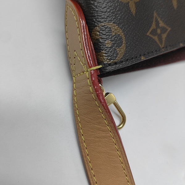 ALL IN BB Monogram Coated Canvas Brown