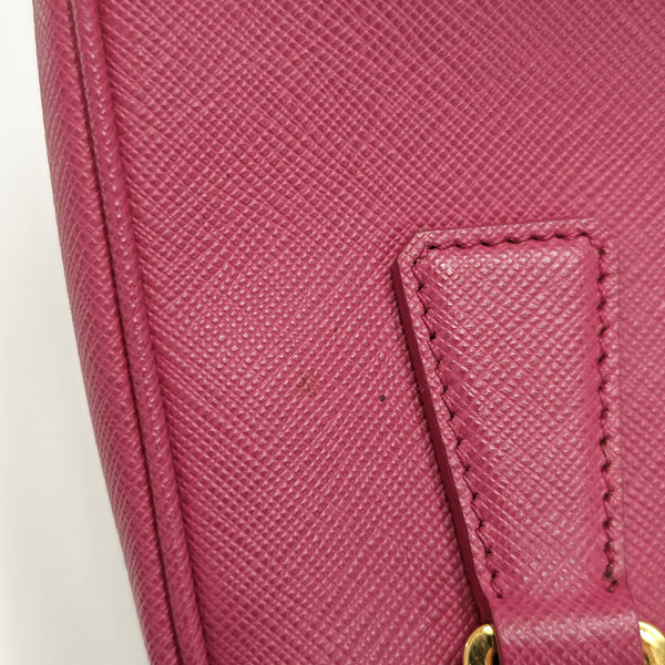 Galleria Super Mini Saffiano Calfskin Red