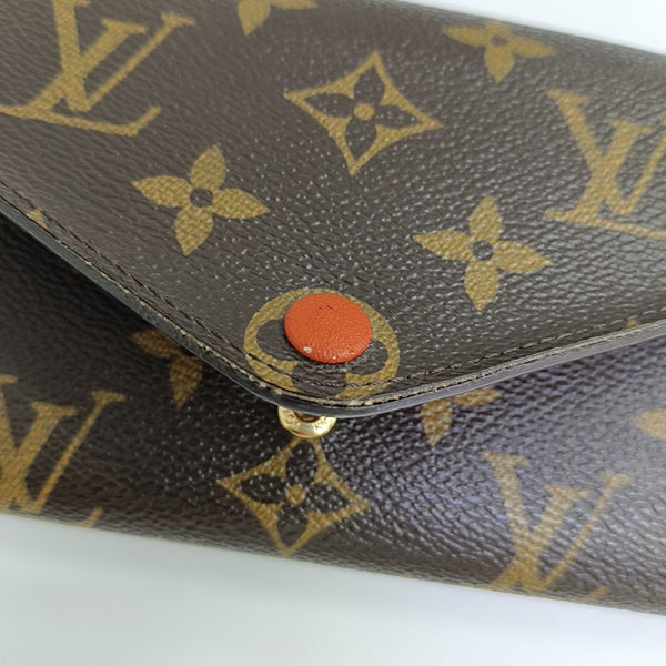 JOSÉPHINE Monogram Coated Canvas Brown Wallet