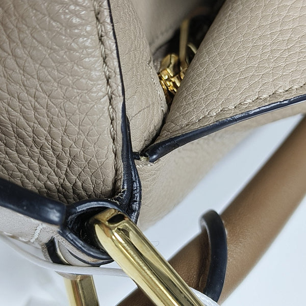 Puzzle Small Calfskin Beige