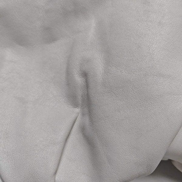 Authenticated pre-owned The Pouch Calfskin White - Top Handle Bag at Looply