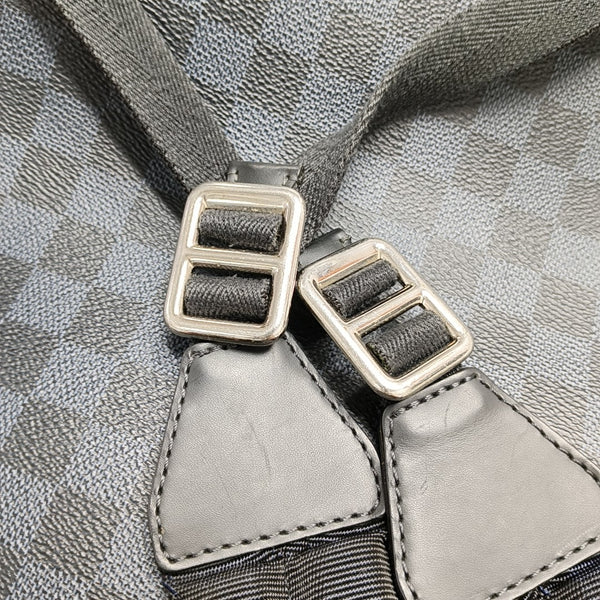 Damier Coated Canvas Backpack Blue