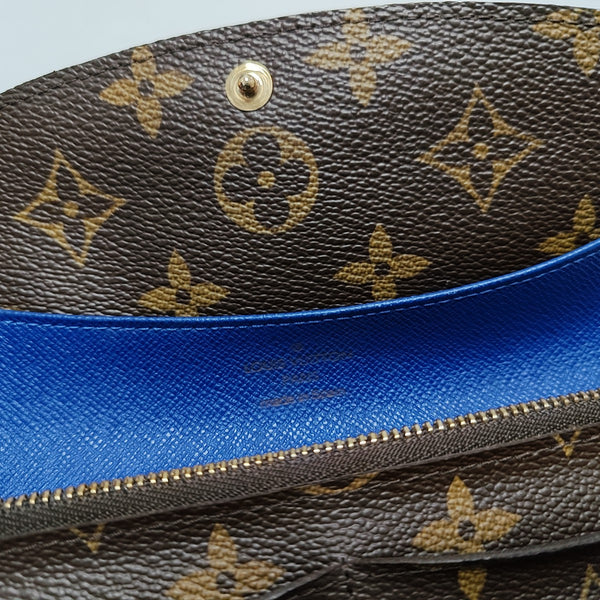 EMILIE Monogram Coated Canvas Brown Wallet
