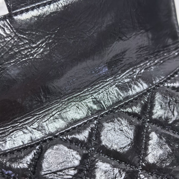 23C HOBO Small Quilted Calfskin Black