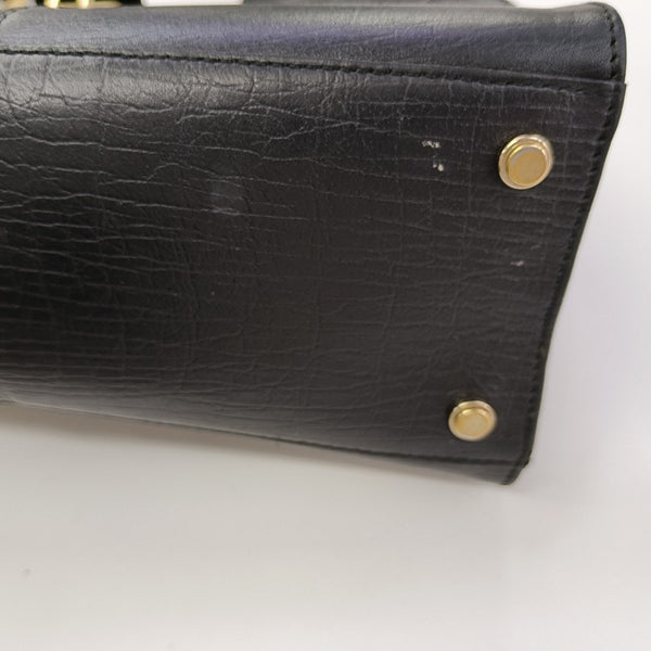 Monogram Canvas Top Handle Bag Black