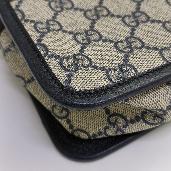 GG Supreme Mini Monogram Coated Canvas Beige