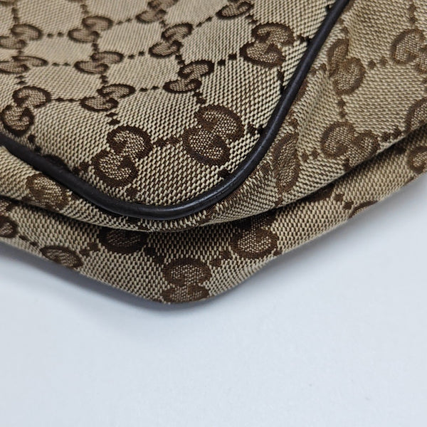 Monogram Canvas Crossbody Bag Beige