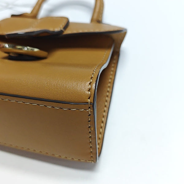 Brillant Leather Brown Key Pouch