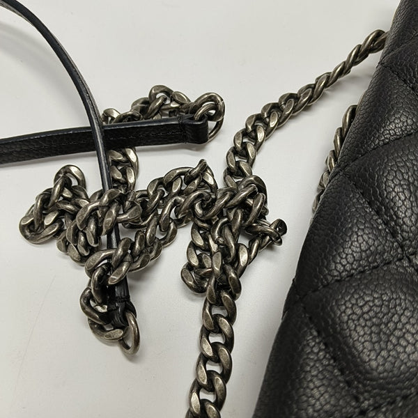 Caviar Quilted Grained Calfskin Black
