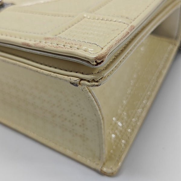 Diorama Small Cannage Calfskin Yellow