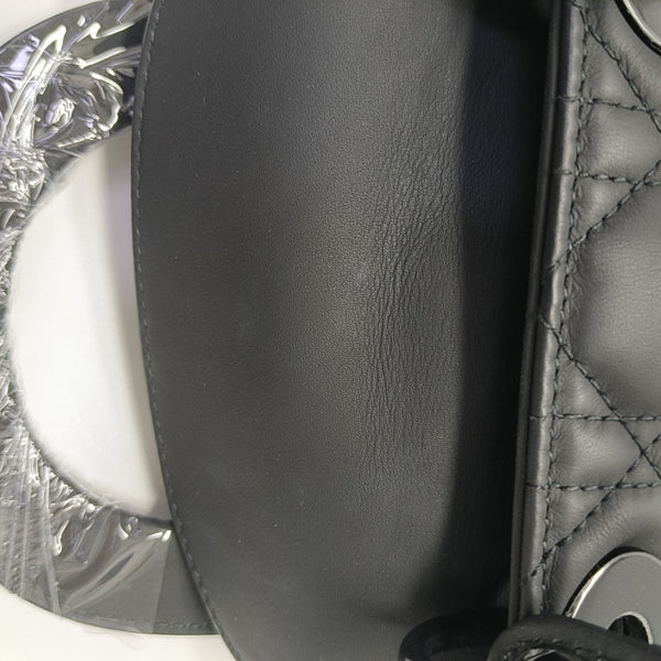 Lady Dior Mini Cannage Lambskin Black