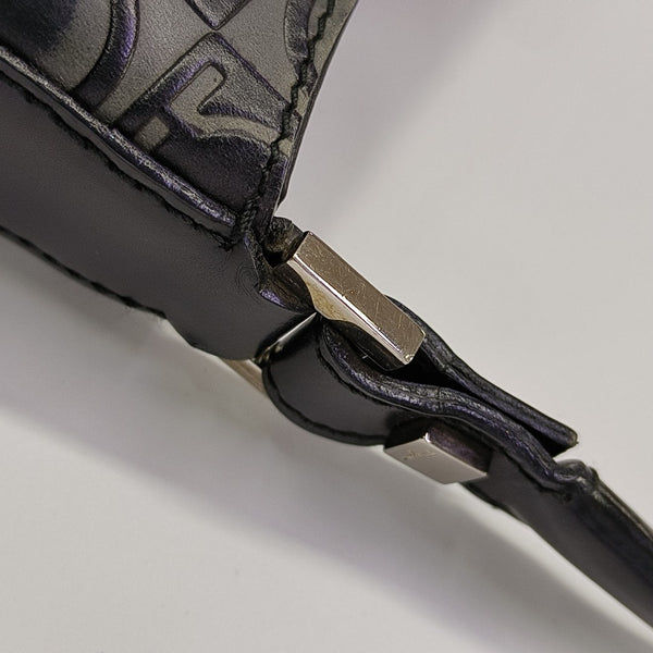 Calfskin Top Handle Bag Black