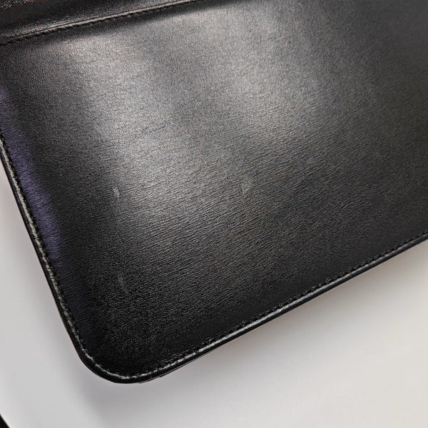 Leather Shoulder Bag Black
