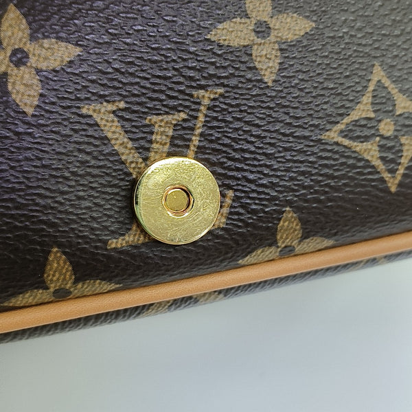 DIANE Monogram Coated Canvas Brown