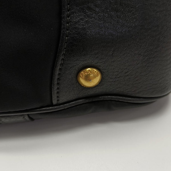 Nylon Shoulder Bag Black