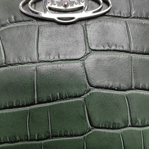 Leather Shoulder Bag Green