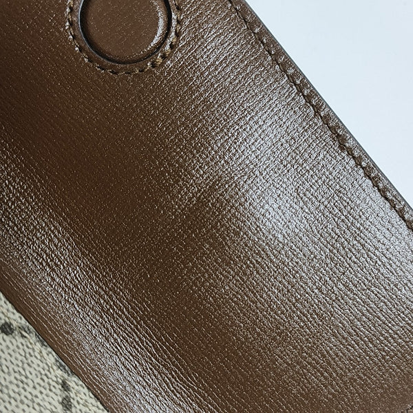 Horsebit 1955 Small Coated Canvas Beige