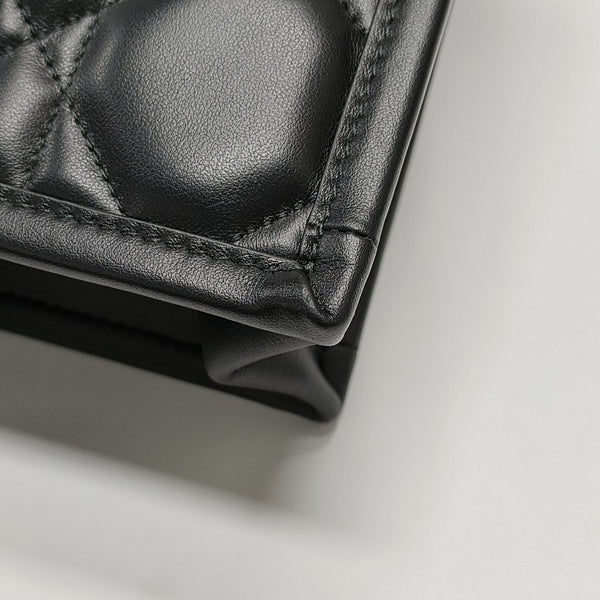 Lady D-Joy Mini Cannage Calfskin Black