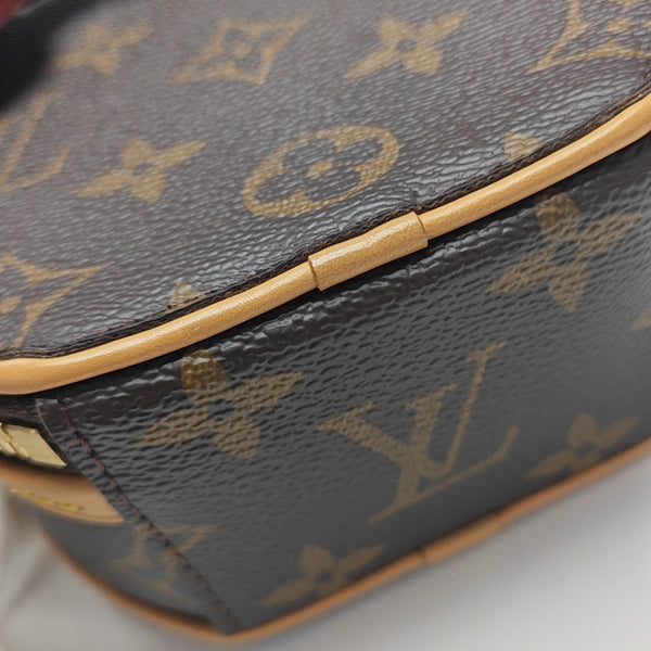 BOITE CHAPEAU Mini Monogram Coated Canvas Brown