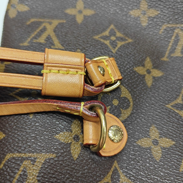 NEVERFULL MM Monogram Coated Canvas Brown