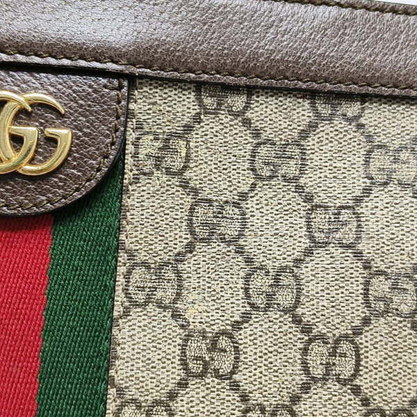 Authenticated pre-owned Ophidia Medium Monogram Coated Canvas Beige - Shoulder Bag at Looply