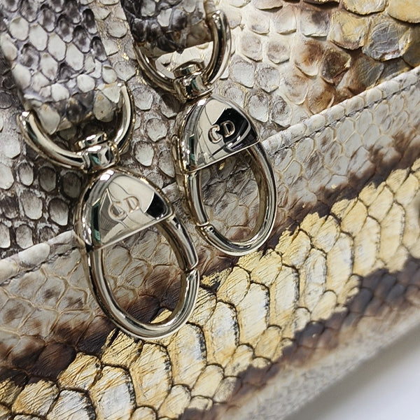 Lady Dior Large Python Multicolor