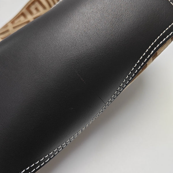 Fabric Shoulder Bag Brown