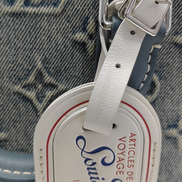 KEEPALL 25 Monogram Fabric Blue