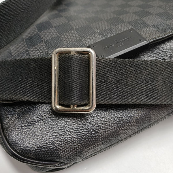DISTRICT PM Damier Graphite Coated Canvas Gray