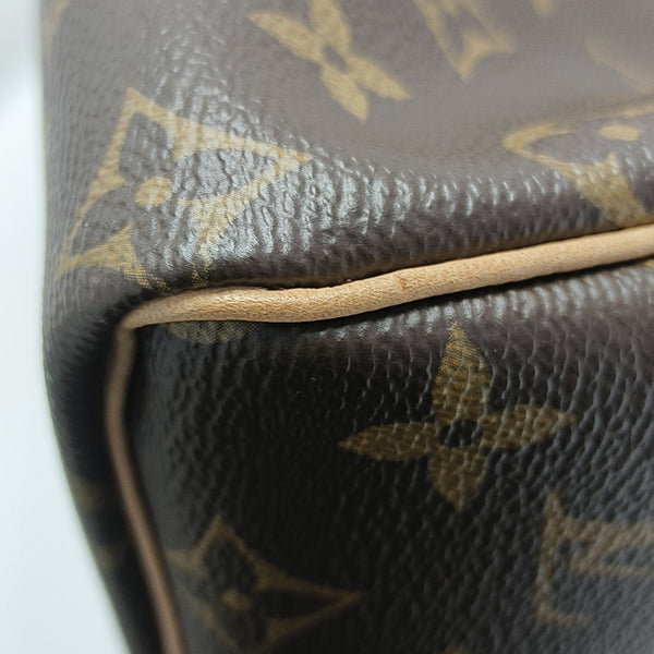 SPEEDY 25 Monogram Coated Canvas Brown