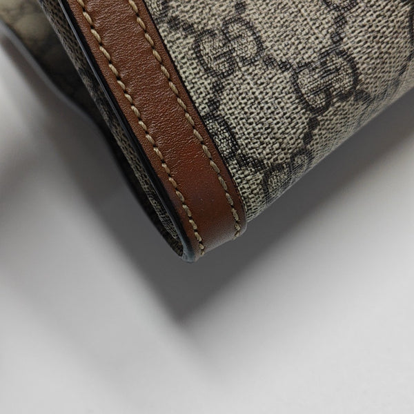 Padlock Medium Monogram Coated Canvas Beige