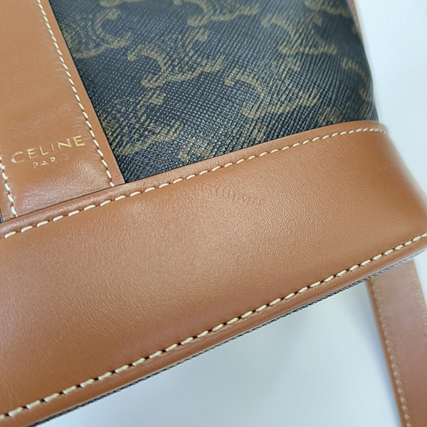 TRIOMPHE CANVAS Small Coated Canvas Brown