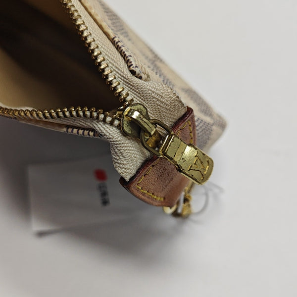 ACCESSOIRES Mini Damier Azur Coated Canvas White