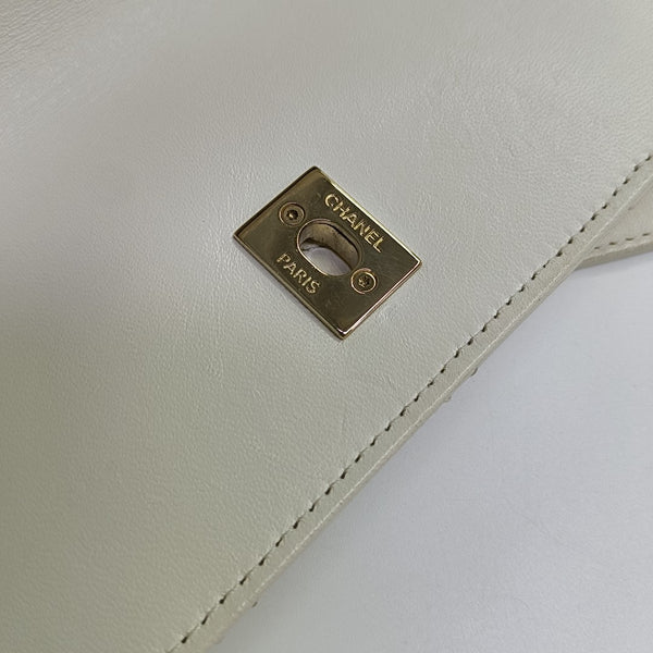 TRENDY CC Quilted Lambskin White