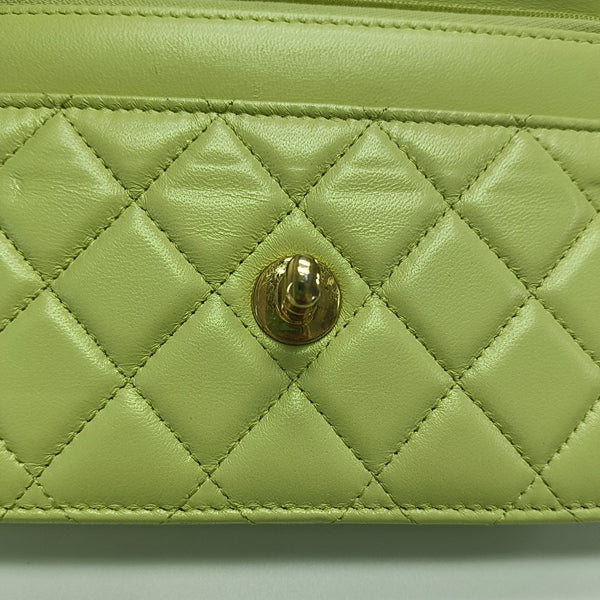 Quilted Lambskin Green
