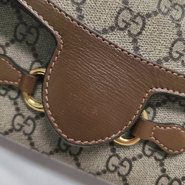 Horsebit 1955 Mini Monogram Coated Canvas Beige