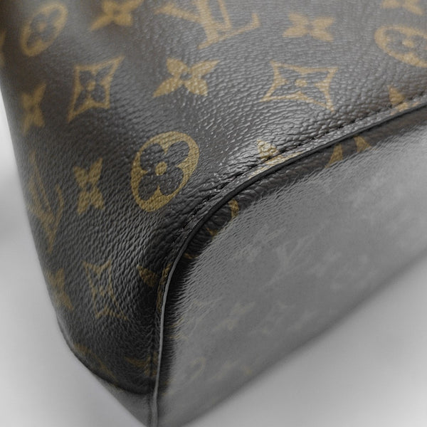 NÉONOÉ MM Monogram Coated Canvas Brown